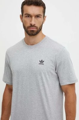 adidas Originals t-shirt bawełniany męski kolor szary melanżowy IZ2096