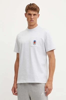 adidas Originals t-shirt bawełniany męski kolor szary melanżowy IZ2552