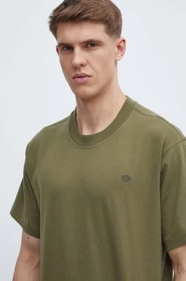 adidas Originals t-shirt bawełniany męski kolor zielony gładki IP2771
