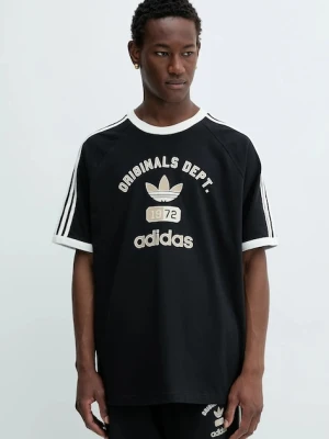 adidas Originals t-shirt bawełniany OG Dept Tee męski kolor czarny z nadrukiem KD6265