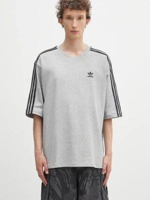 adidas Originals t-shirt bawełniany Oversize Tee męski kolor szary z aplikacją JY1395