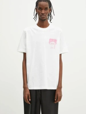 adidas Originals t-shirt bawełniany Q12 TS DEATH męski kolor beżowy z nadrukiem JD0665