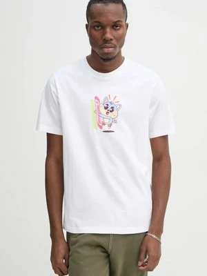 adidas Originals t-shirt bawełniany Q12 TS KAWAII męski kolor beżowy z nadrukiem JD0661