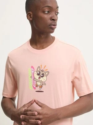 adidas Originals t-shirt bawełniany Q12 TS KAWAII męski kolor pomarańczowy z nadrukiem JP0194