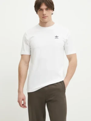 adidas Originals t-shirt bawełniany Trefoil męski kolor biały gładki JI8544