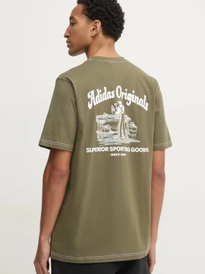 adidas Originals t-shirt bawełniany Wabash zielony