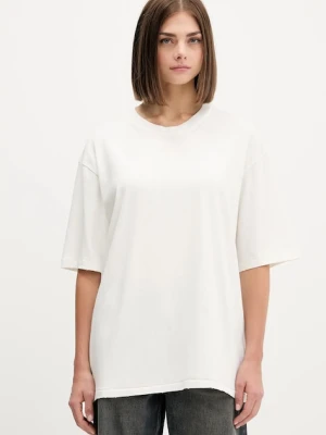 adidas Originals t-shirt bawełniany Washed damski kolor beżowy JX7724