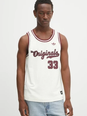 adidas Originals t-shirt bez rękawów OG Jersey kolor beżowy JM9953