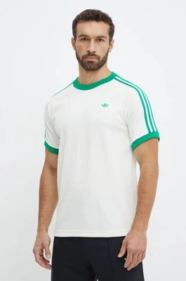 adidas Originals t-shirt Cali Tee męski kolor beżowy wzorzysty JN5965