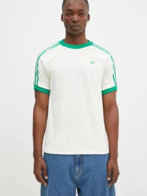 adidas Originals t-shirt Cali Tee męski kolor beżowy wzorzysty JN5965