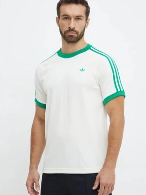 adidas Originals t-shirt Cali Tee męski kolor beżowy wzorzysty JN5965