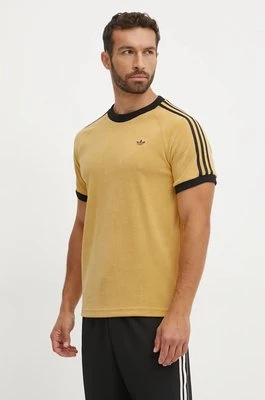 adidas Originals t-shirt Cali Tee męski kolor żółty z aplikacją JL9557