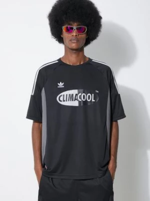 adidas Originals t-shirt Climacool męski kolor czarny z nadrukiem JF8739