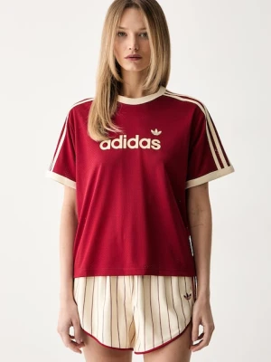 adidas Originals T-shirt damski czerwony