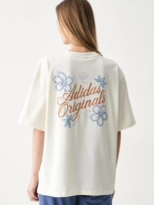 adidas Originals T-shirt damski bawełniany beżowy
