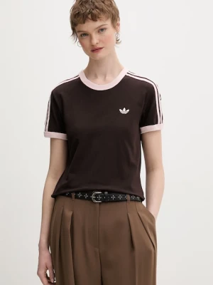 adidas Originals t-shirt damski bawełniany z elastanem