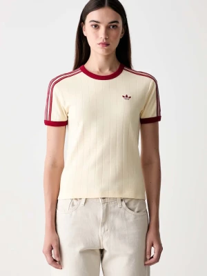 adidas Originals T-shirt damski bawełniany żółty