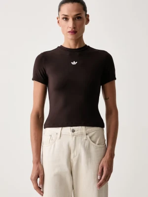 adidas Originals T-shirt damski Essentials brązowy