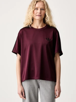 adidas Originals T-shirt damski Firebird bordowy
