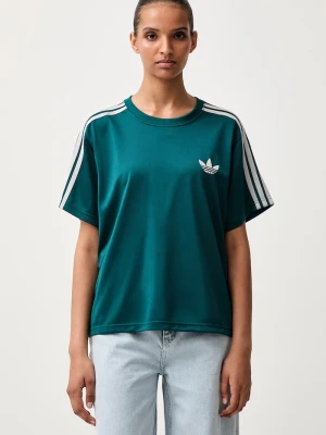 adidas Originals T-shirt damski Firebird turkusowy