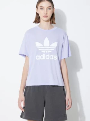 adidas Originals t-shirt damski kolor fioletowy IN8439