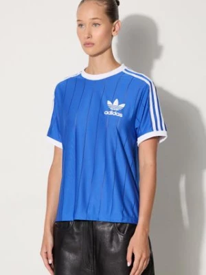 adidas Originals t-shirt damski kolor niebieski IY7233