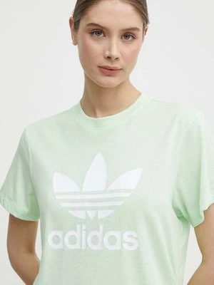 adidas Originals t-shirt damski kolor zielony IN8436