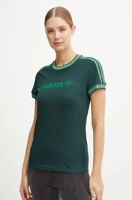 adidas Originals t-shirt damski kolor zielony JJ1504