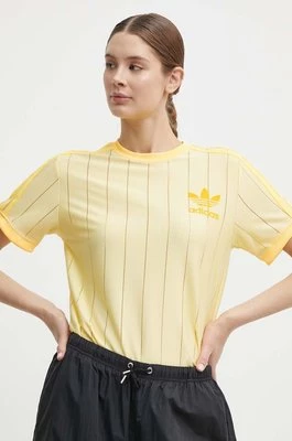 adidas Originals t-shirt damski kolor żółty IT9869
