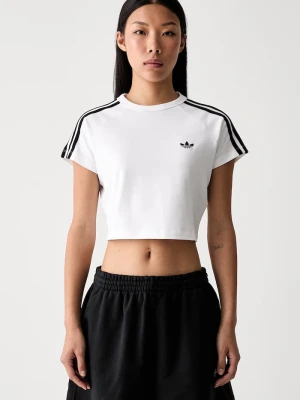 adidas Originals T-shirt damski z bawełną biały