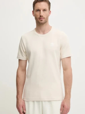 adidas Originals t-shirt Essentials męski kolor beżowy gładki JW3514