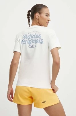 adidas Originals t-shirt Graphic Tee damski kolor beżowy IR7473