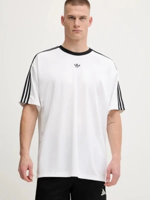 adidas Originals t-shirt Jacquard Jersey męski kolor biały z aplikacją JW5877