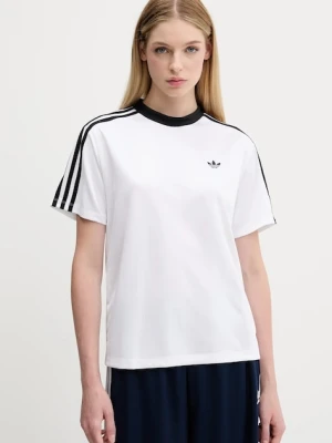 adidas Originals t-shirt Jacquard Tee damski kolor biały JV9647