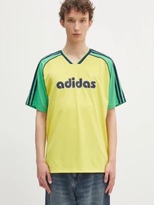 adidas Originals t-shirt Jersey męski kolor żółty wzorzysty JD0813