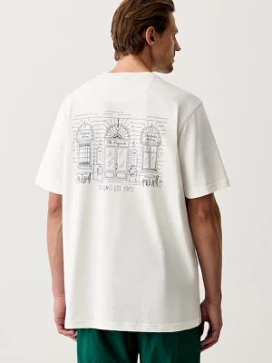 adidas Originals T-shirt męski bawełniany beżowy
