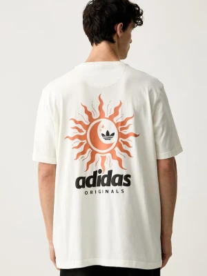 adidas Originals T-shirt męski bawełniany beżowy