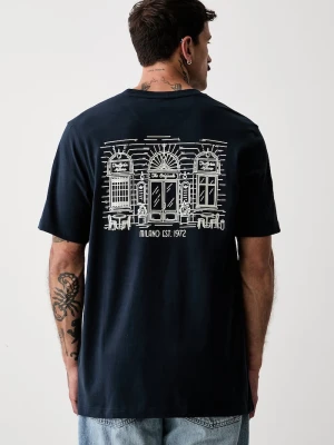 adidas Originals T-shirt męski bawełniany granatowy