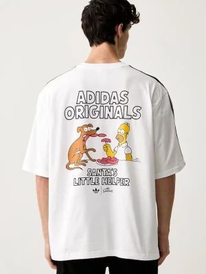 adidas Originals T-shirt męski bawełniany Little Santas Helper biały