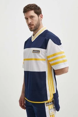 adidas Originals t-shirt męski kolor granatowy wzorzysty IU2361