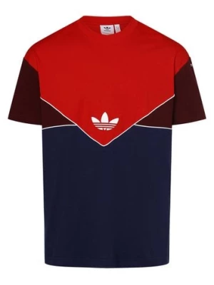 adidas Originals T-shirt męski Mężczyźni Bawełna niebieski|czerwony jednolity,