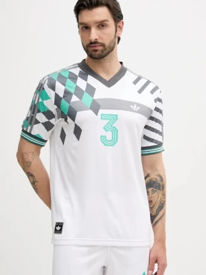 adidas Originals t-shirt Nuwave90Sjersey męski kolor biały wzorzysty KD4870