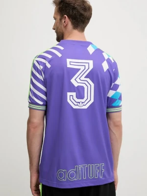 adidas Originals t-shirt Nuwave90Sjersey męski kolor fioletowy wzorzysty KD4867