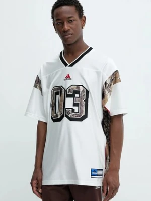 adidas Originals t-shirt OG Camo Fb Jers męski kolor biały wzorzysty KD6247