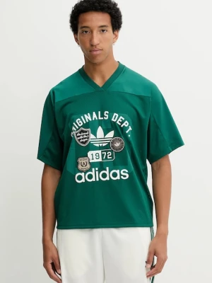 adidas Originals t-shirt OG Dept Jersey męski kolor zielony wzorzysty KD6251
