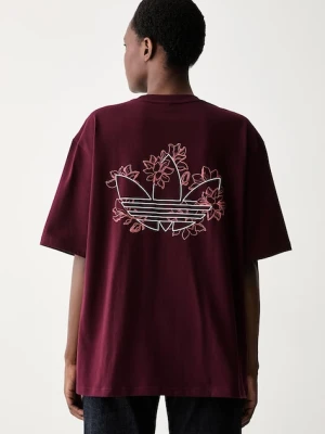 adidas Originals T-shirt oversize damski bawełniany Floral