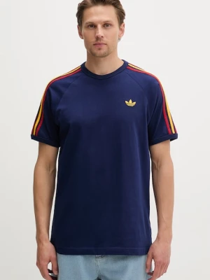 adidas Originals T-shirt oversize męski bawełniany granatowy
