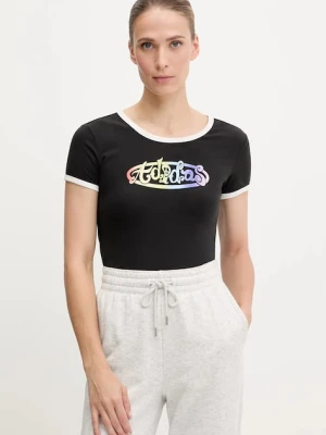 Zdjęcie produktu adidas Originals t-shirt PRIDE damski kolor czarny JW0830