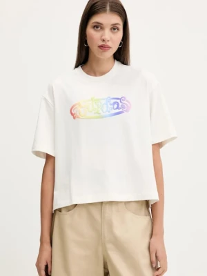 adidas Originals t-shirt Pride x Jeremy Scott kolor beżowy z nadrukiem JY2012