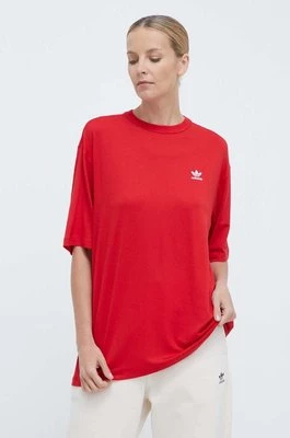 adidas Originals t-shirt Trefoil Tee damski kolor czerwony IR8069